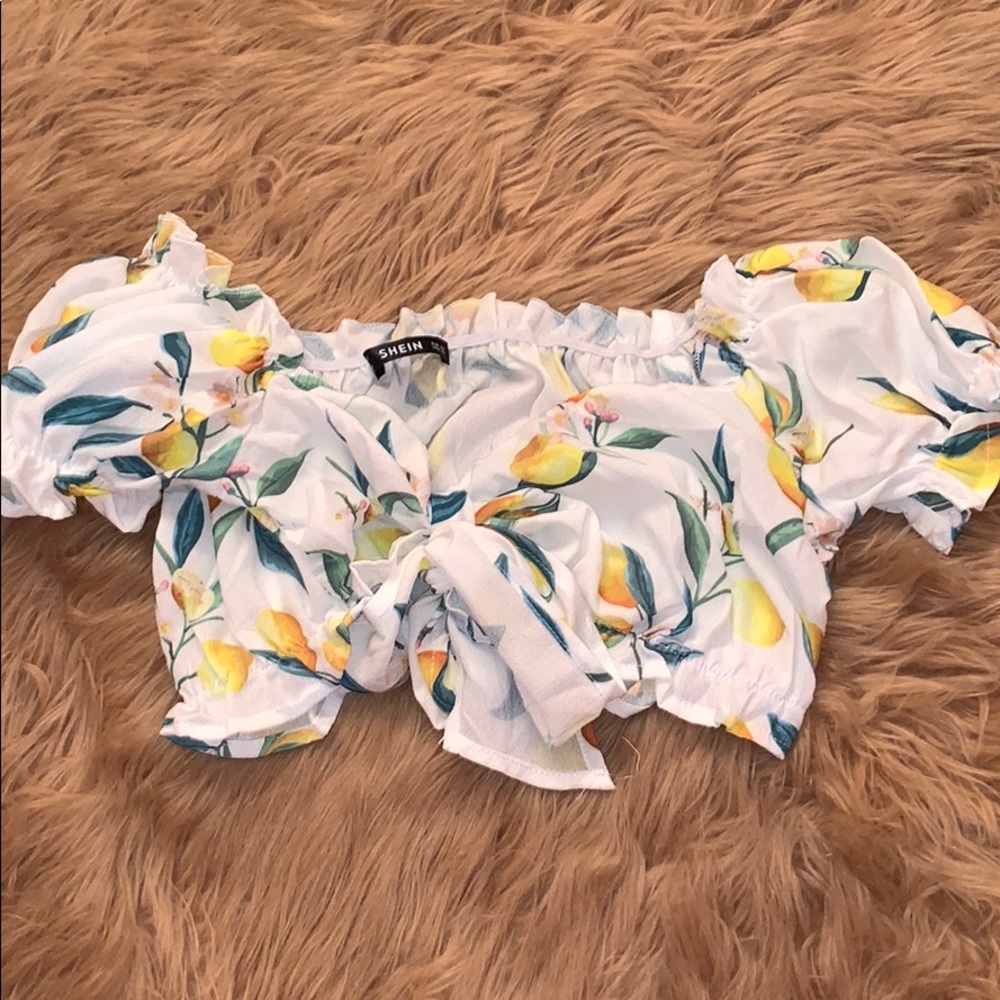 Lemon Crop Top
